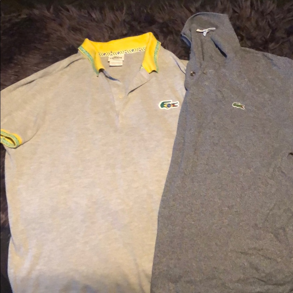 2 Lacoste polos one Brazil edition